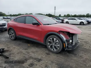 2021 Ford Mustang Mach-E Premium with VIN 3FMTK3SU7MMA57433, listed as a Copart auction lot 61222215 with 22,516 mi miles and Salvage title. Bid and sale history available at DreamBid. Image 4.