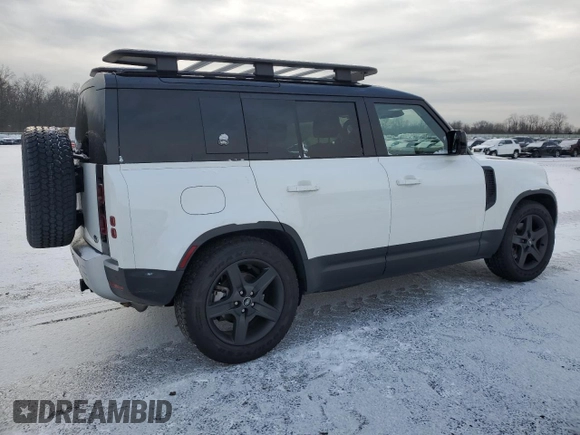 2022 Land Rover Defender S with VIN SALEJERX5N2078150, listed as a Copart auction lot 86412374 with 33,768 mi miles and Salvage title. Bid and sale history available at DreamBid. Image 3.