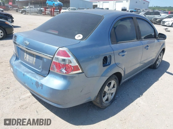 2007 Chevrolet Aveo LS with VIN KL1TD56667B122930, listed as a IAAI auction lot 42802302 with 97,365 mi miles and . Bid and sale history available at DreamBid. Image 4.