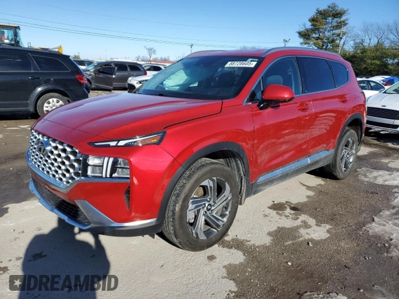2022 Hyundai Santa Fe SEL with VIN 5NMS2DAJ1NH464469, listed as a Copart auction lot 88728605 with 40,909 mi miles and Salvage Title. Bid and sale history available at carsss.com. Image 1.
