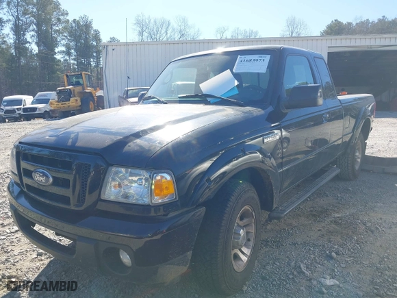 2010 Ford Ranger XL with VIN 1FTKR1EE9APA70064, listed as a IAAI auction lot 41683973 with 166,225 mi miles. Bid and sale history available at carsss.com. Image 2.