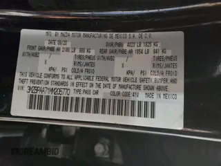 2021 Mazda 3 2.0 with VIN 3MZBPAA71MM205770, listed as a Copart auction lot 41704895 with 37,194 mi miles and Salvage Title. Bid and sale history available at DreamBid. Image 13.