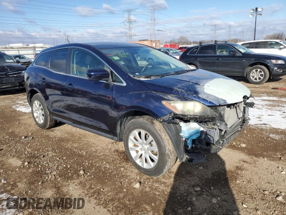 2011 Mazda CX-7 i SV with VIN JM3ER2A53B0393942, listed as a Copart auction lot 88885905 with 99,867 mi miles and Salvage Title. Bid and sale history available at carsss.com. Image 4.