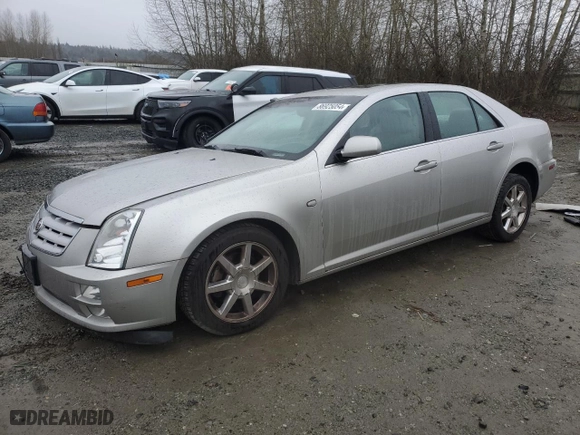 2005 Cadillac STS with VIN 1G6DW677050196604, listed as a Copart auction lot 86925054 with 0 mi miles and Salvage Title. Bid and sale history available at carsss.com. Image 1.