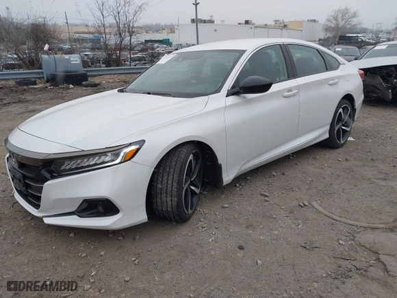2022 Honda Accord Sedan Sport SE with VIN 1HGCV1F47NA098249, listed as a IAAI auction lot 41239513 with 93,504 mi miles. Bid and sale history available at carsss.com. Image 16.