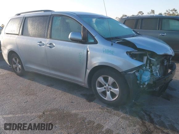 2014 Toyota Sienna LE AAS with VIN 5TDKK3DC1ES520561, listed as a IAAI auction lot 41959565 with 115,908 mi miles and . Bid and sale history available at carsss.com. Image 1.