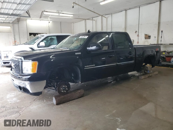 2011 GMC Sierra 1500 SLT z VIN 3GTP2WE34BG345772, wystawiony jako Copart lot #59194735 z przebiegiem 189 472 mil mil oraz Czysty tytuł • Clean title. Historia ofert i sprzedaży dostępna na DreamBid. Obrazek 1.
