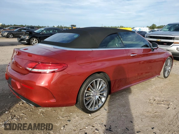 2017 Mercedes-Benz C 300 with VIN WDDWK4JB2HF430767, listed as a Copart auction lot 83460074 with Not Provided miles and Salvage Title. Bid and sale history available at DreamBid. Image 3.