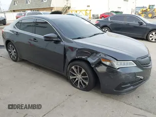 2015 Acura TLX with VIN 19UUB1F30FA005335, listed as a IAAI auction lot 40847290 with 145,565 mi miles. Bid and sale history available at carsss.com. Image 1.