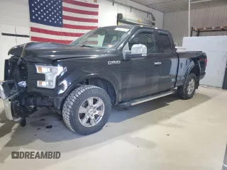 2015 Ford F-150 XLT with VIN 1FTFX1EF5FKD92768, listed as a Copart auction lot 48347935 with 155,178 mi miles and Salvage Title. Bid and sale history available at carsss.com. Image 1.