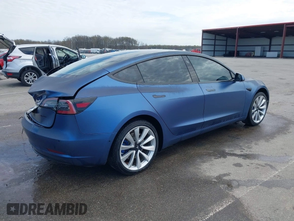 2018 Tesla Model 3 Long Range Battery with VIN 5YJ3E1EB9JF134958, listed as a IAAI auction lot 41980958 with 80,367 mi miles and . Bid and sale history available at DreamBid. Image 4.