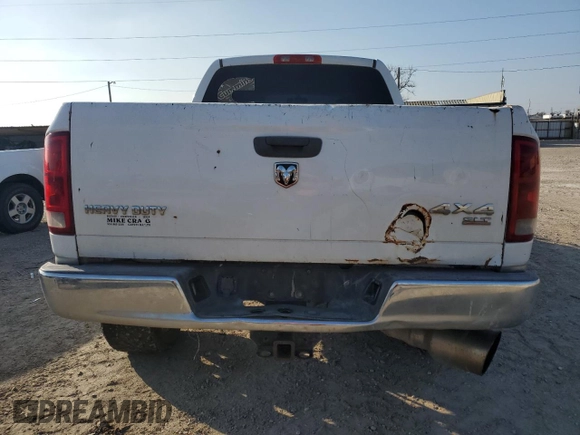 2005 Dodge 2500 SLT z VIN 3D7KS28C65G848499, wystawiony jako Copart lot #44324185 z przebiegiem 246 790 mil mil oraz Czysty tytuł • Clean title. Historia ofert i sprzedaży dostępna na DreamBid. Obrazek 6.
