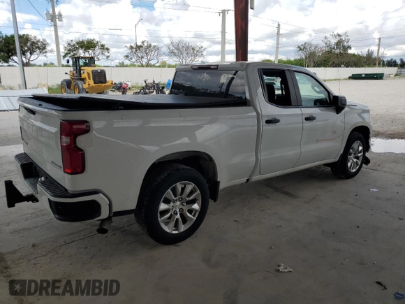 2021 Chevrolet Silverado 1500 Custom with VIN 1GCRWBEH6MZ115879, listed as a Copart auction lot 74552314 with Not Provided miles and Salvage Title. Bid and sale history available at DreamBid. Image 3.