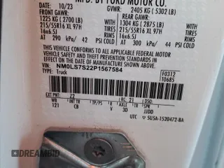 2023 Ford Transit Connect XL z VIN NM0LS7S22P1567584, wystawiony jako Copart lot #85969414 z przebiegiem 16 243 mil mil oraz Szkoda całkowita • Salvage title. Historia ofert i sprzedaży dostępna na DreamBid. Obrazek 14.