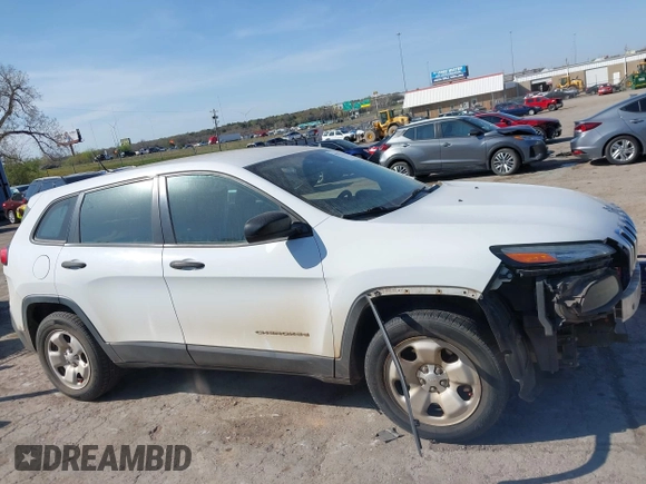 2014 Jeep Cherokee Sport with VIN 1C4PJMAB5EW171799, listed as a IAAI auction lot 41979110 with 155,851 mi miles. Bid and sale history available at carsss.com. Image 13.