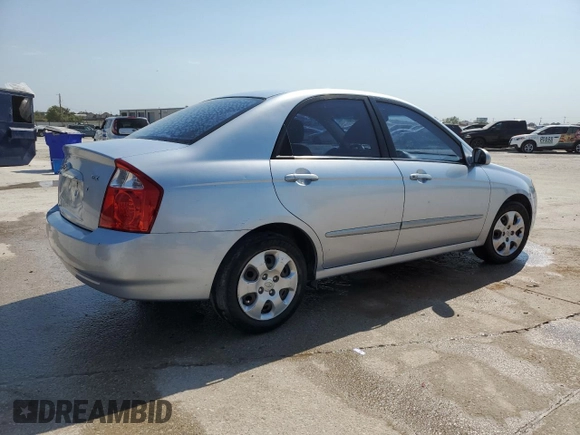 2006 Kia Spectra EX with VIN KNAFE121865277527, listed as a Copart auction lot 74613214 with 123,368 mi miles and Salvage Title. Bid and sale history available at carsss.com. Image 3.