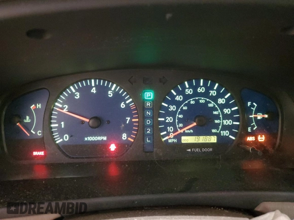 2002 Toyota Sienna LE with VIN 4T3ZF13C62U474230, listed as a Copart auction lot 52870445 with 191,887 mi miles and Non Repairable. Bid and sale history available at carsss.com. Image 9.