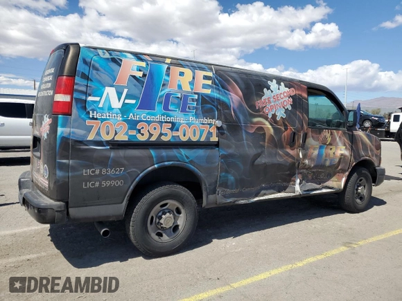 2013 Chevrolet Express Cargo z VIN 1GCZGTCA9D1165263, wystawiony jako Copart lot #51661055 z przebiegiem 172 369 mil mil oraz Szkoda całkowita • Salvage title. Historia ofert i sprzedaży dostępna na DreamBid. Obrazek 3.