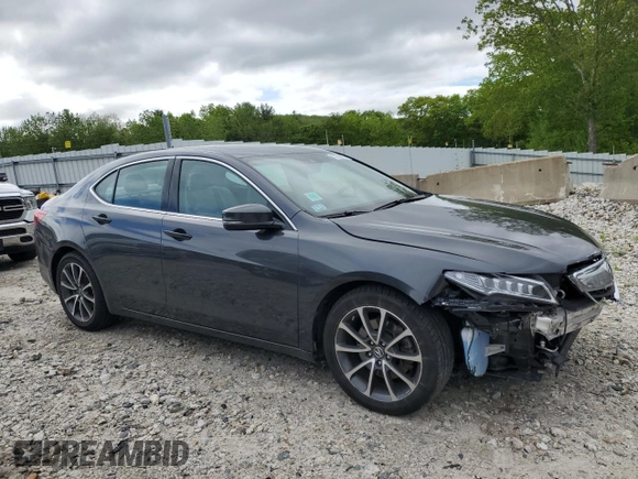 2015 Acura TLX Technology with VIN 19UUB2F54FA020105, listed as a Copart auction lot 57298795 with 104,064 mi miles and Clean title. Bid and sale history available at DreamBid. Image 4.