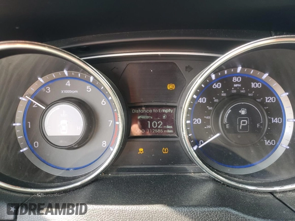 2012 Hyundai Sonata GLS with VIN 5NPEB4AC6CH336677, listed as a Copart auction lot 52962685 with 112,585 mi miles and Salvage Title. Bid and sale history available at carsss.com. Image 9.