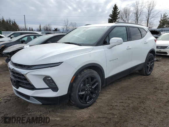 2024 Chevrolet Blazer LT with VIN 3GNKBJRSXRS209546, listed as a Copart auction lot 48401945 with 7,025 mi miles and Salvage title. Bid and sale history available at DreamBid. Image 1.