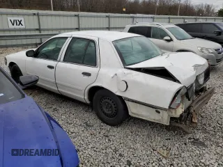 2001 Ford Crown Victoria Police Police Interceptor with VIN 2FAFP71W01X165220, listed as a Copart auction lot 43380784 with 155,877 mi miles and Salvage Title. Bid and sale history available at carsss.com. Image 2.