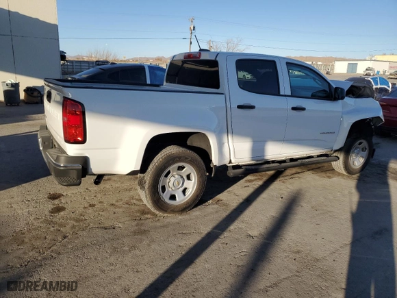 2022 Chevrolet Colorado 2WD Work Truck with VIN 1GCGSBEA0N1316067, listed as a Copart auction lot 43955845 with 23,506 mi miles and Salvage Title. Bid and sale history available at carsss.com. Image 3.
