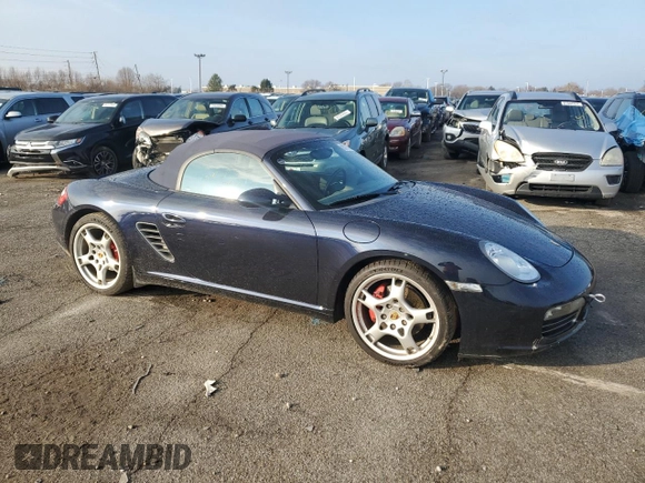 2006 Porsche Boxster S with VIN WP0CB29886U730140, listed as a Copart auction lot 85771744 with 73,188 mi miles and Clean title. Bid and sale history available at DreamBid. Image 4.