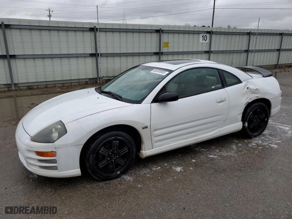 2000 Mitsubishi Eclipse GT with VIN 4A3AC54LXYE160119, listed as a Copart auction lot 50309895 with 163,953 mi miles and Salvage Title. Bid and sale history available at carsss.com. Image 1.