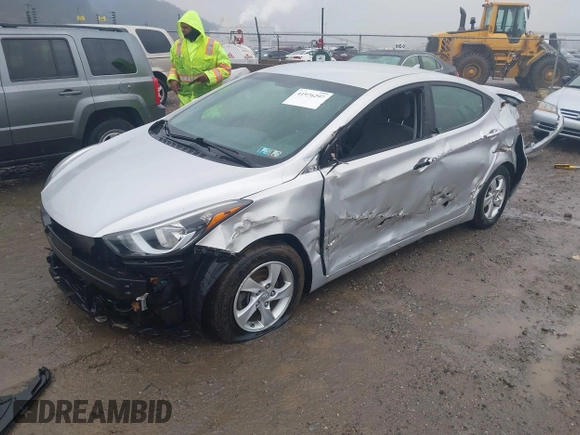 2015 Hyundai Elantra SE with VIN 5NPDH4AE5FH615795, listed as a IAAI auction lot 41976297 with 63,777 mi miles and . Bid and sale history available at DreamBid. Image 2.