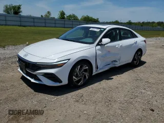 2024 Hyundai Elantra SEL with VIN KMHLS4DG5RU680517, listed as a Copart auction lot 56841105 with 15,742 mi miles and Salvage title. Bid and sale history available at DreamBid. Image 1.
