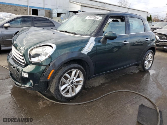 2013 MINI Cooper Countryman with VIN WMWZB3C50DWR35819, listed as a Copart auction lot 79028834 with 0 mi miles and Salvage Title. Bid and sale history available at carsss.com. Image 1.