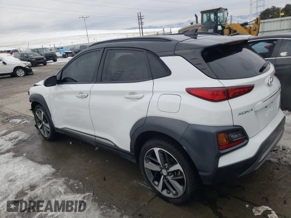 2020 Hyundai Kona Ultimate with VIN KM8K5CA51LU501400, listed as a Copart auction lot 37271133 with 49,482 mi miles and . Bid and sale history available at DreamBid. Image 2.