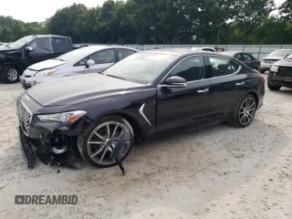 2020 Genesis G70 2.0T with VIN KMTG44LA8LU053493, listed as a Copart auction lot 63290514 with 51,108 mi miles and Salvage title. Bid and sale history available at DreamBid. Image 1.