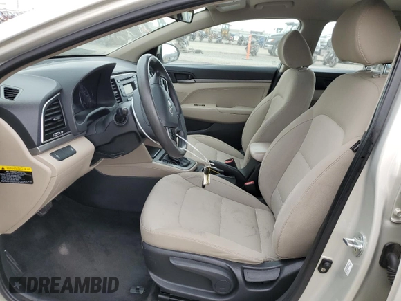 2017 Hyundai Elantra SE with VIN KMHD74LF9HU407819, listed as a Copart auction lot 53100995 with 100,966 mi miles and Salvage title. Bid and sale history available at DreamBid. Image 7.