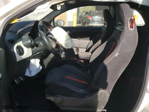 2017 FIAT 500 Abarth with VIN 3C3CFFJH1HT659226, listed as a Copart auction lot 76132424 with NaN miles and Salvage Title. Bid and sale history available at carsss.com. Image 7.