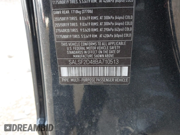 2011 Land Rover Range Rover Sport HSE с VIN SALSF2D48BA710513, выставлен на аукционе IAAI как лот 41506808 с пробегом 75 888 миль миль и . История ставок и продаж доступна на DreamBid. Изображение 9.