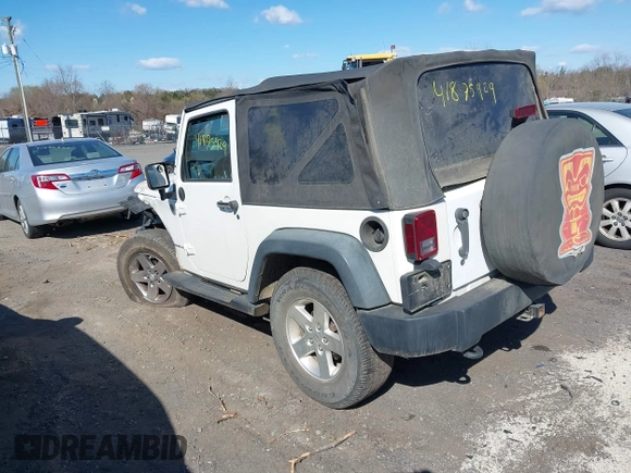 2010 Jeep Wrangler Sport with VIN 1J4GA2D11AL161770, listed as a IAAI auction lot 41875929 with 164,954 mi miles and . Bid and sale history available at carsss.com. Image 3.