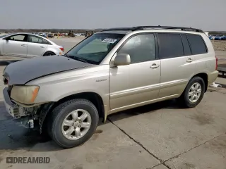 2002 Toyota Highlander with VIN JTEGF21A520070575, listed as a Copart auction lot 48307625 with 116,871 mi miles and Salvage Title. Bid and sale history available at carsss.com. Image 1.