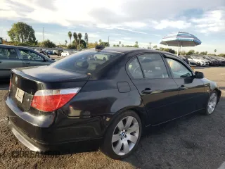 2006 BMW 5 Series 530i with VIN WBANE73506CM41414, listed as a Copart auction lot 75316884 with 177,977 mi miles and Salvage Title. Bid and sale history available at carsss.com. Image 3.