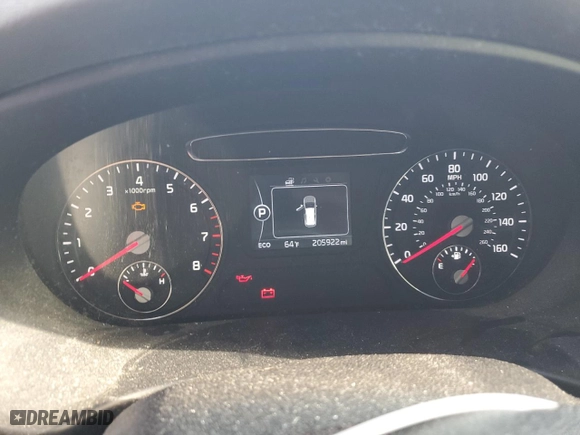 2016 Kia Sorento LX with VIN 5XYPG4A33GG049854, listed as a Copart auction lot 53789315 with 205,922 mi miles and Clean Title. Bid and sale history available at carsss.com. Image 9.