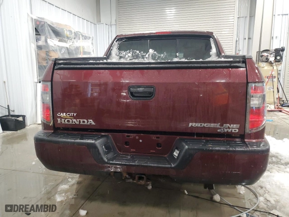 2012 Honda Ridgeline RT with VIN 5FPYK1F26CB459428, listed as a Copart auction lot 46095765 with 184,982 mi miles and Clean Title. Bid and sale history available at carsss.com. Image 6.
