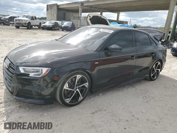 2020 Audi A3 Sedan S line Premium with VIN WAUBEGFF6LA104938, listed as a Copart auction lot 50081994 with 16,969 mi miles. Bid and sale history available at carsss.com. Image 1.