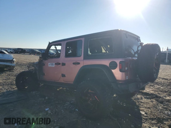 2021 Jeep Wrangler Unlimited Rubicon with VIN 1C4HJXFN5MW513999, listed as a Copart auction lot 46150685 with Not Provided miles and Salvage Title. Bid and sale history available at DreamBid. Image 2.