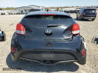 2014 Hyundai Veloster Turbo with VIN KMHTC6AE2EU207423, listed as a Copart auction lot 52151565 with 96,215 mi miles and Salvage Title. Bid and sale history available at carsss.com. Image 6.