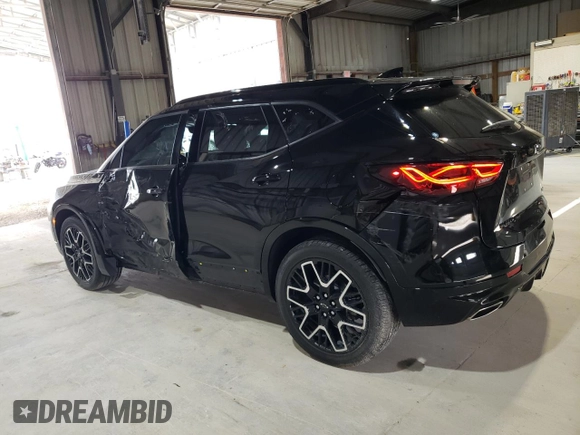 2024 Chevrolet Blazer RS with VIN 3GNKBKRSXRS174979, listed as a Copart auction lot 57282895 with 14,560 mi miles and Salvage title. Bid and sale history available at DreamBid. Image 2.