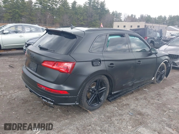 2018 Audi SQ5 Premium Plus with VIN WA1A4AFY8J2018273, listed as a IAAI auction lot 41880755 with 107,317 mi miles and . Bid and sale history available at DreamBid. Image 4.