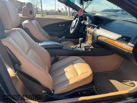 2009 BMW 6 Series 650i with VIN WBAEB53599CX58223, listed as a Copart auction lot 46720505 with 62,044 mi miles and Salvage Title. Bid and sale history available at carsss.com. Image 5.