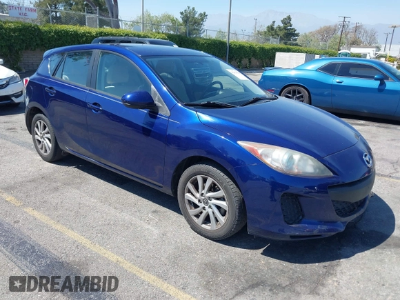 2013 Mazda 3 i Touring with VIN JM1BL1L74D1801383, listed as a IAAI auction lot 42023534 with 92,362 mi miles and . Bid and sale history available at carsss.com. Image 1.