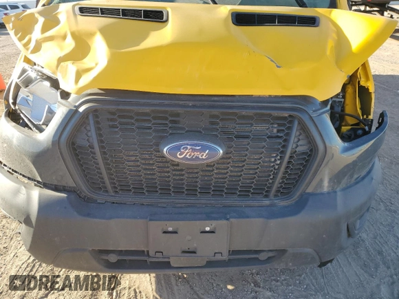 2023 Ford Transit Cargo with VIN 1FTBR1X89PKA25414, listed as a Copart auction lot 46476085 with 61,328 mi miles and Salvage title. Bid and sale history available at DreamBid. Image 12.